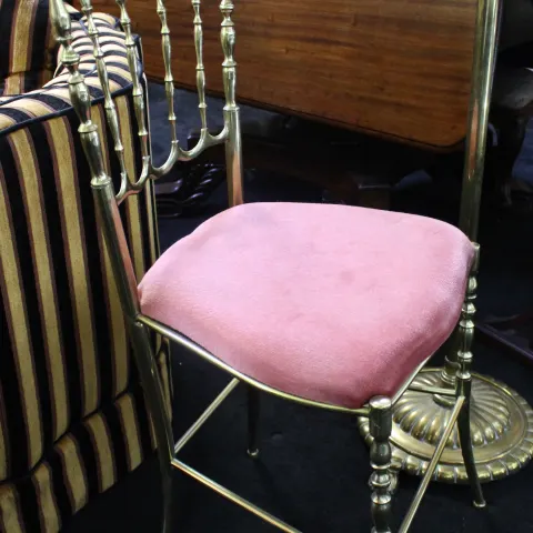 Italian Brass Chiavari Chair