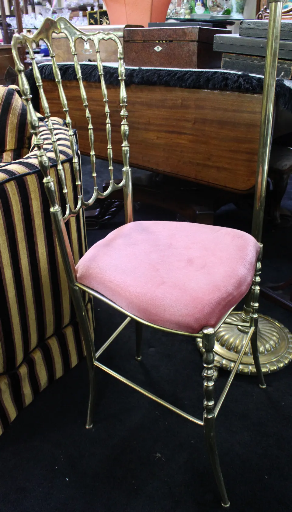 Italian Brass Chiavari Chair