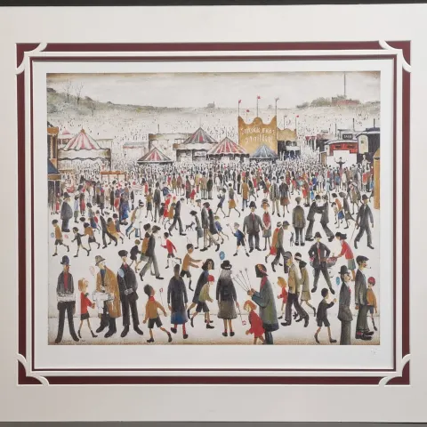 L.S. Lowry Rare Limited Edition "Good Friday, Daisy Nook"