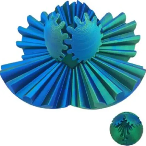 17 x Gear Ball Fidget,3D Printed Sphere Puzzle L4