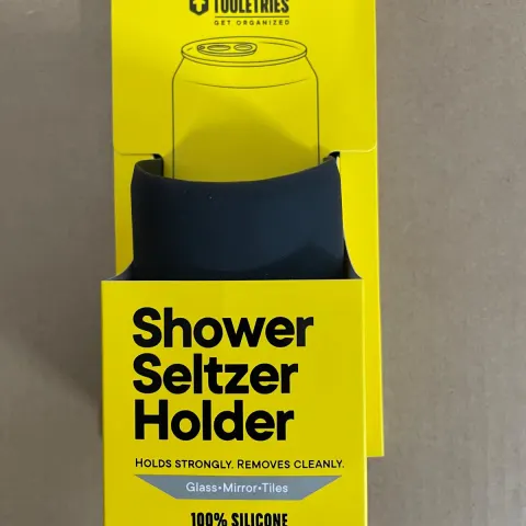 Tooletries Shower Seltzer/Drink Holder, Charcoal x22. Est Retail Value £230