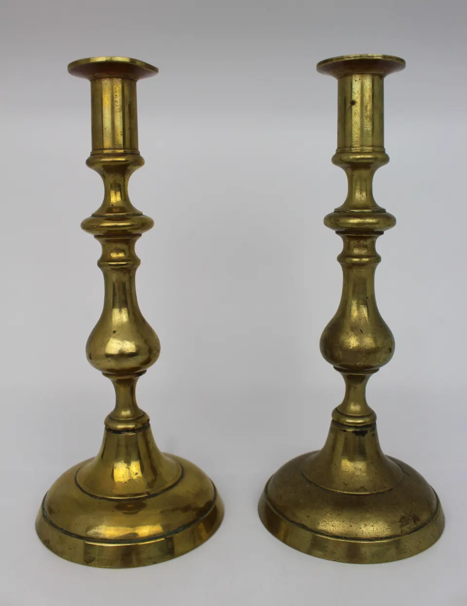 Pair of Georgian Brass Candlesticks