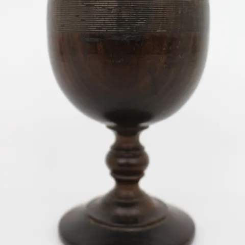 Turned Wooden Goblet, 19th Century