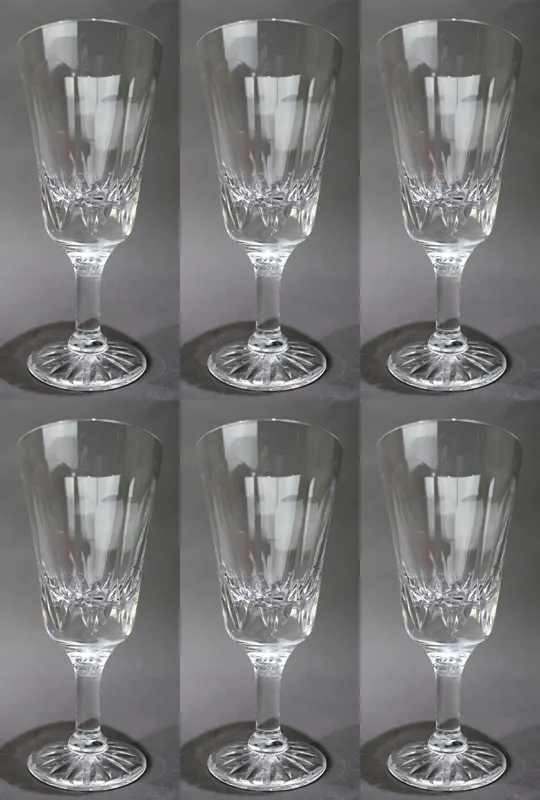 Set of 6 Tudor Crystal "Frobisher" Wine Glasses