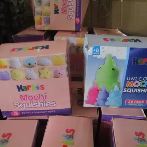 200 Pcs Assorted Design Squshy - All In Individual Bags (10 Boxes/20 Pcs Per Box)