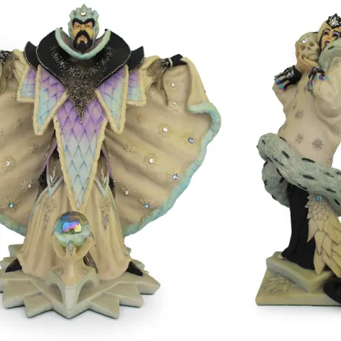 Pair of Enchantica Tuatara The Winter Witch Figurines