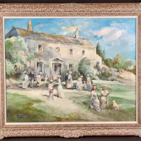 Baron Michael D'Aguilar (1924-2011) Original Oil Painting