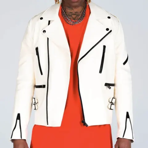 MJB Marc Jaques Burton Classic Biker Jacket, Online Price £1150, Size Medium (44).