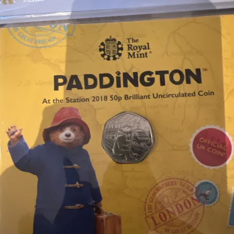 50p of Paddington 🐻 bear