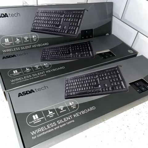 3x ASDA Tech Wireless Silent Keyboards - Tested and seem to work as intended