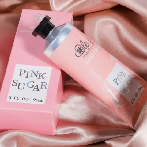 2 x Pink Sugar Hand Cream Moisturiser 4 Dry Hands, Shea Butter Vitamin E Enriched