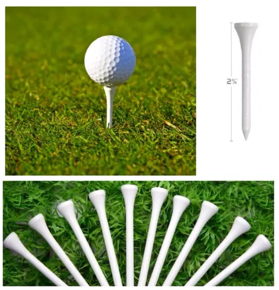 10 x 150 Pack of Slazenger Wooden Tees - White RRP £8.99 ea