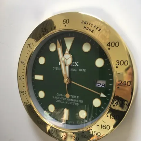 Rolex (Submariner) GMT Master II Official Rolex Retailers Advertisement Wall Clock Luminescent Hands