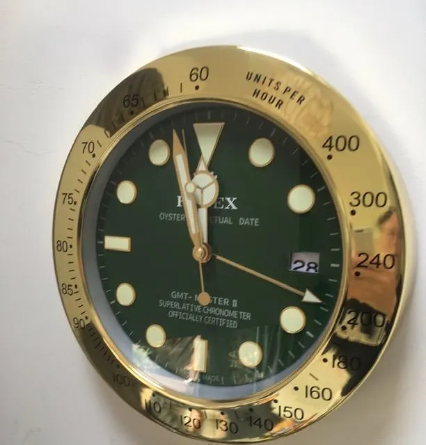 Rolex (Submariner) GMT Master II Official Rolex Retailers Advertisement Wall Clock Luminescent Hands