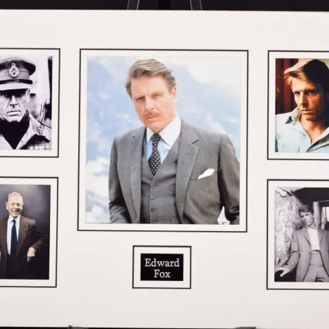 EDWARD FOX original signed presentation