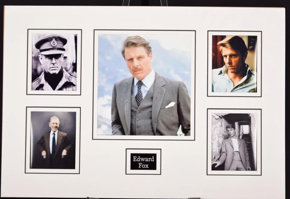 EDWARD FOX original signed presentation