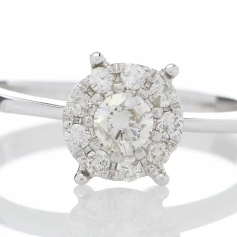 14ct Gold Flower Cluster Diamond Ring 0.50 Carats