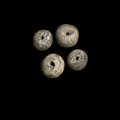 4 Mammoth bone beads