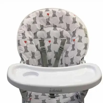 (72/R9) RRP £39. My Babiie Cherish Dani Dyer Compact High Chair With Elephants Pattern. Dimensions