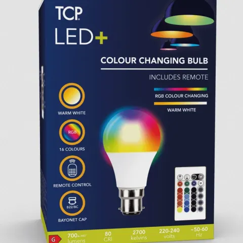 (130/P) Contents Of Large Box – A Quantity Of Mixed Bulbs. Lot Includes TCP Smart & Vintage Bulbs,
