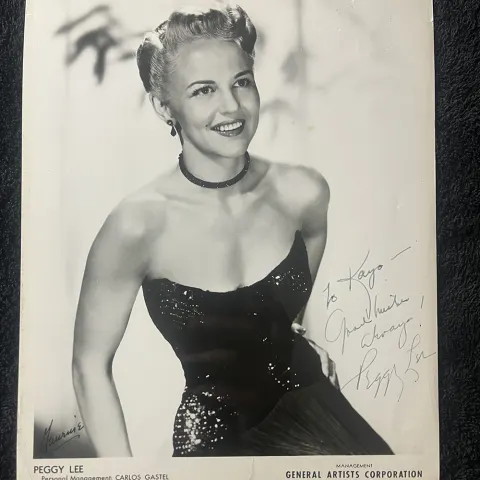 Peggy Lee Signed