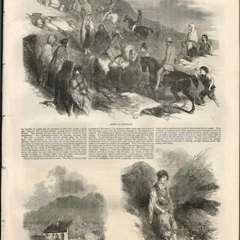 Kate Kearney's Cottage Gap of Dunloe Killarney 1849 Print