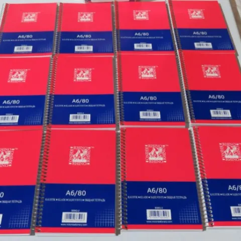 6 x 12 Pack of Rhino - Victor Spiral A6 Notepads