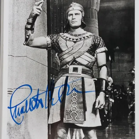 Charlton Heston Original Signature