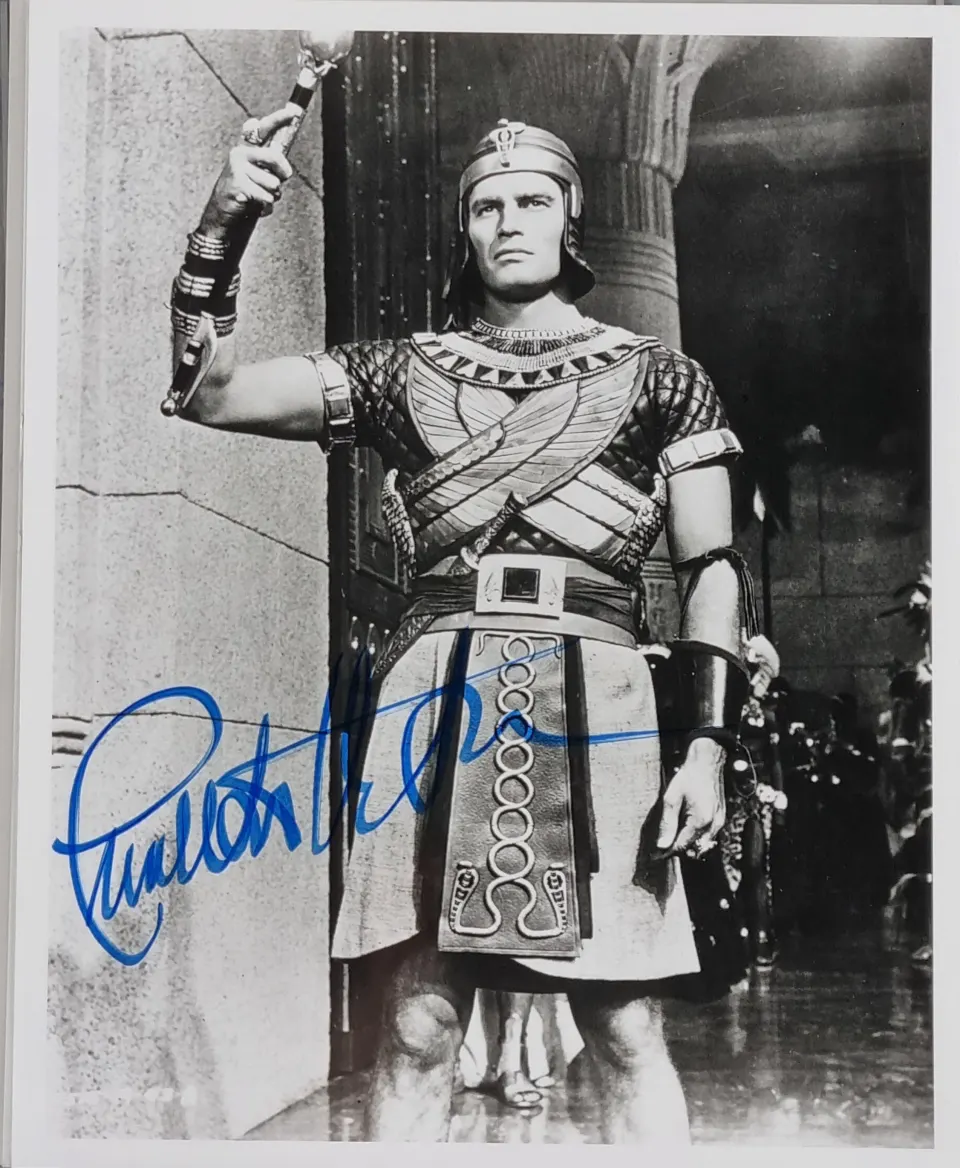 Charlton Heston Original Signature
