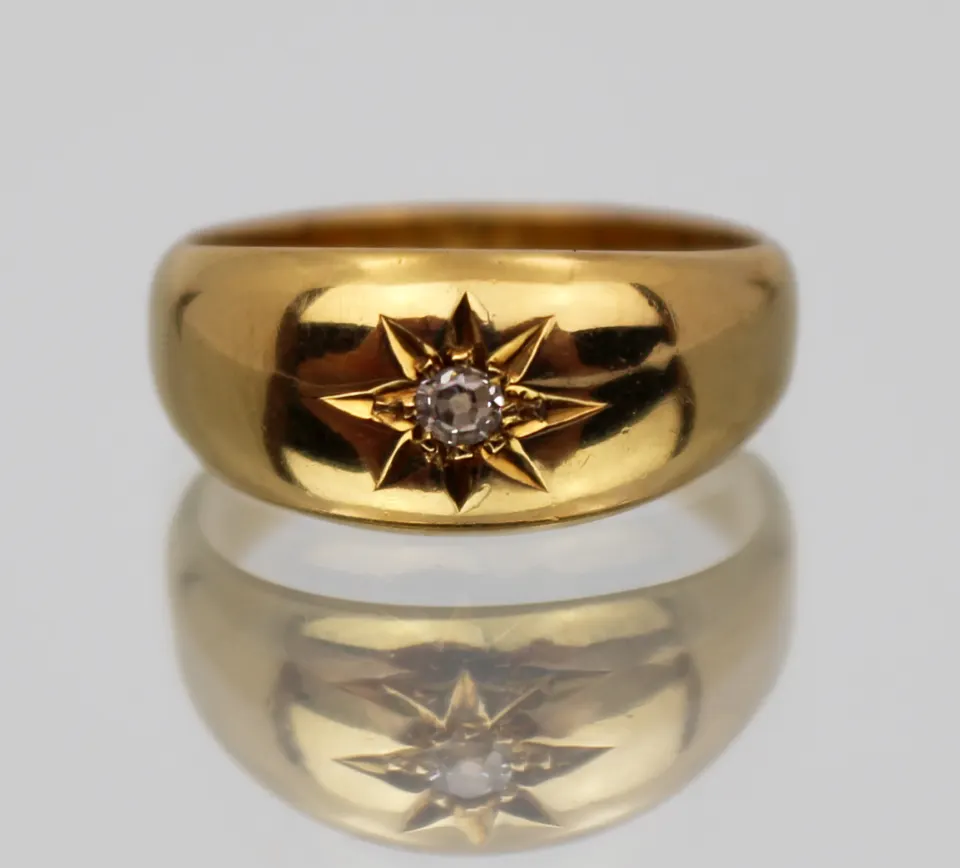 Antique 18ct Gold Diamond Ring – Chester, 1896