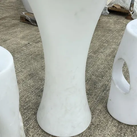 Set of LED Rechargeable 2 x Bar Stools with High Tables (needs a clean sold as is)