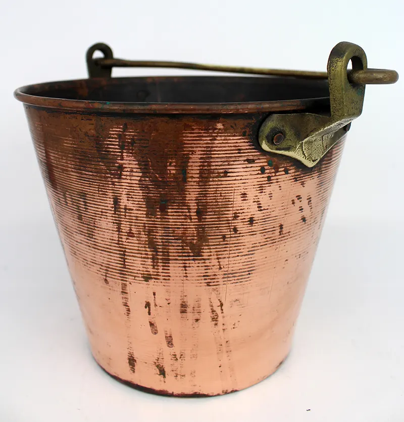 Small Antique 19th c. Copper Milk Bucket