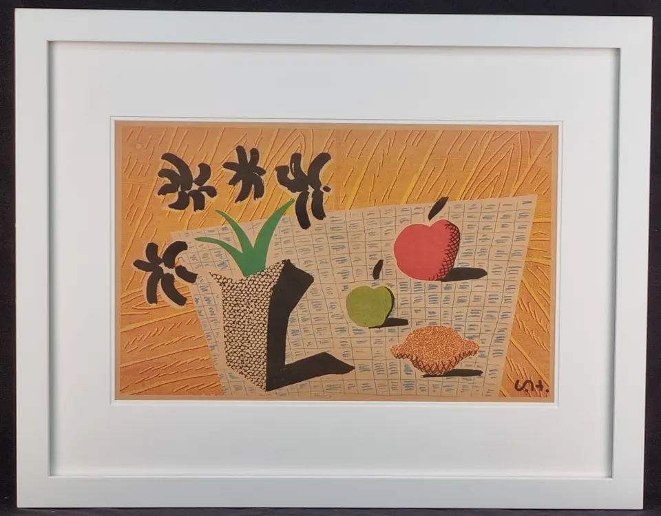 David Hockney RA framed lithograph