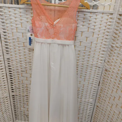 Childs age 8 ivory and coral dress from Alexia