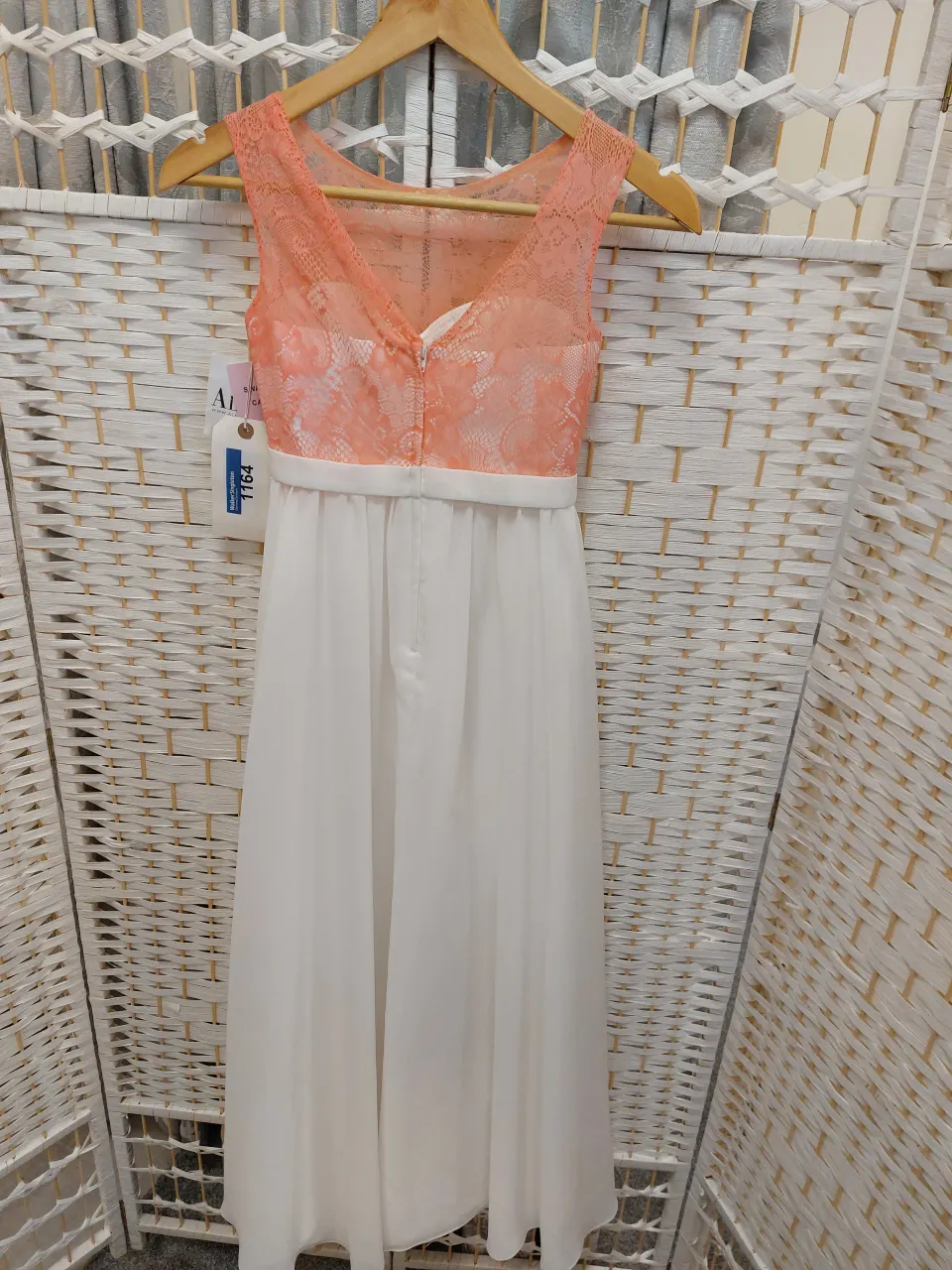 Childs age 8 ivory and coral dress from Alexia