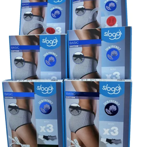 6 Sloggi Basic Cotton 3 Pack Midi Briefs Size 20