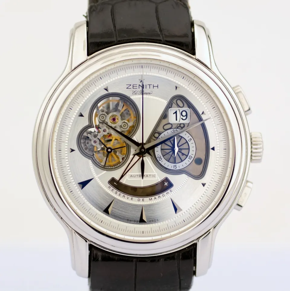 Zenith/Chronomaster XXT Open Grande Date - Gentlemen's Steel Wristwatch