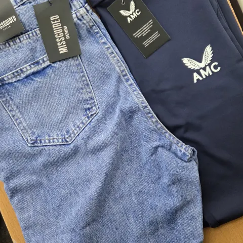 Womens Clothing Bundle Includes Castor AMC Leggings & Missguided Denim Jeans Size 10 RRP £65