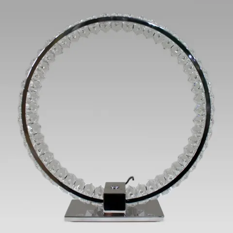 Fine Contemporary Crystal Halo Table Lamp