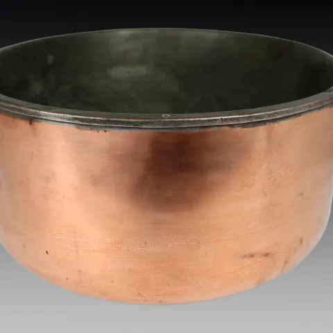 Large Antique Copper Bain Marie