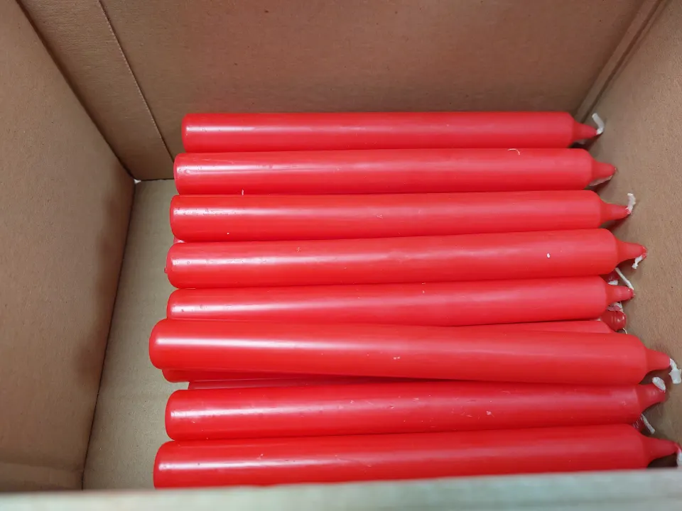 Box of red candles