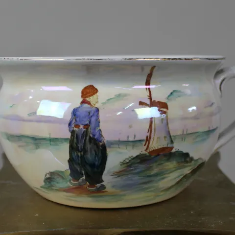 Vintage Pottery Chamber Pot