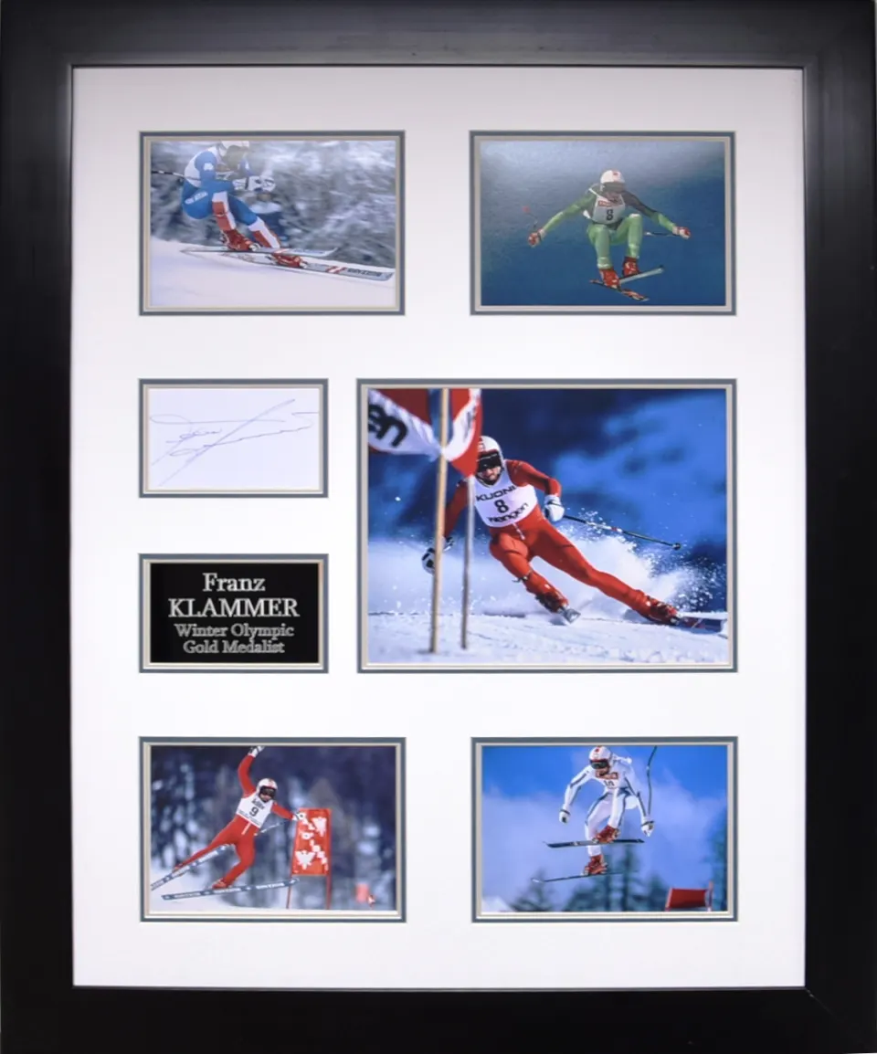 FRANZ KLAMMER original signature presentation.