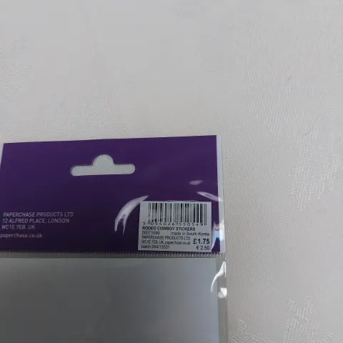 Stickers from Paperchase.  Rodeo x 48 packs