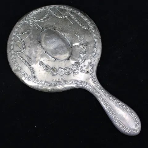 Silver Hand Mirror Birmingham 1911 Henry Matthews