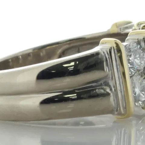 18ct White Gold Semi Eternity Style Diamond Ring 1.25 Carats