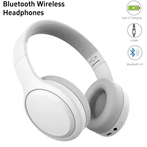 Wireless Bluetooth Headphones Over Ear HiFi Stereo Noise Cancelling Headset Mic