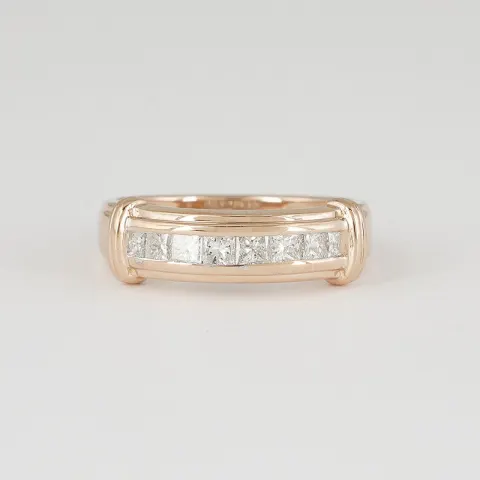 14 K / 585 Rose Gold Diamond Ring