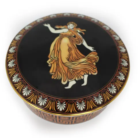Wedgwood Bone China Etruscan Dance Round Lidded Box