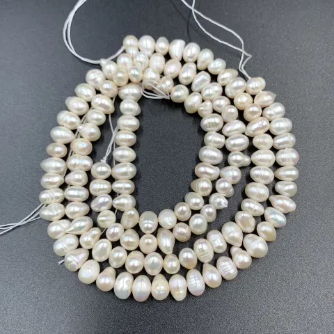 FP-10, Elegant Fresh Water Pearls Beads 2 Strands.